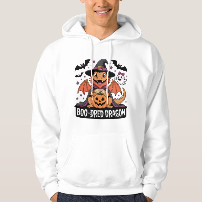 Boo-Dred Dragon Spooky Cute Design Hoodie (Front)