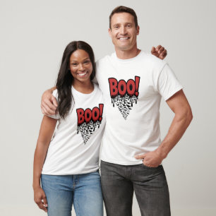 BOO! Dripping Red Horror Text – Scary Halloween T-Shirt