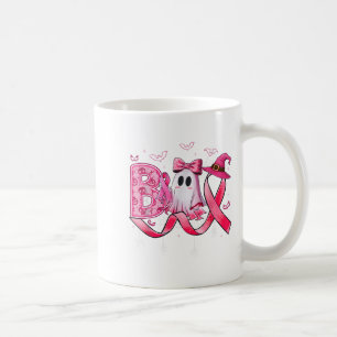 Boo E Away Breast Cancer Nk Ribbon  Coffee Mug