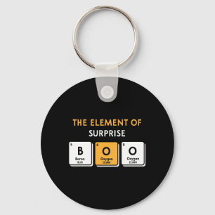 Boo Element Of Surprise Halloween Periodic Table Key Ring