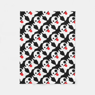 Boo Emoji Ghost Fleece Blanket