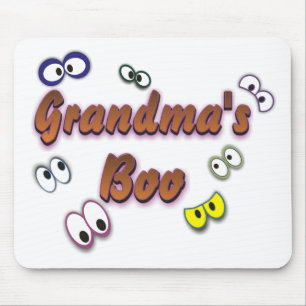 BOO EYES GRANDMA MOUSE PAD