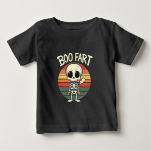 Boo fart Funny Spooky Pastel Ghost Goth Retro  Baby T-Shirt