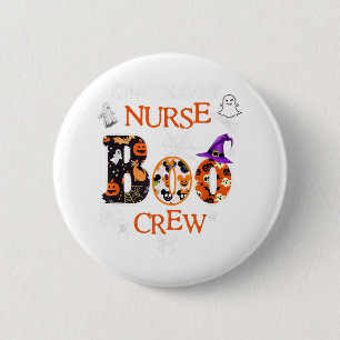 Boo Funny Crew Halloween Doctor Nurse Nursing Boo 6 Cm Round Badge