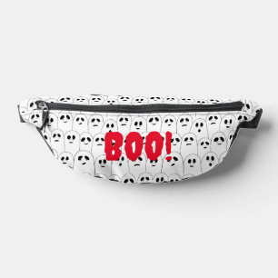 BOO Funny Cute Ghosts Patterned Halloween Bum Bags