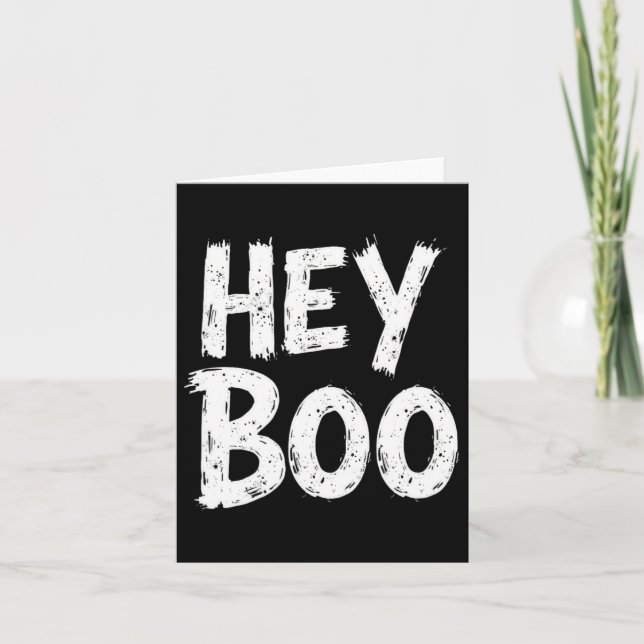 Boo Funny Halloween Ghost  Card (Front)