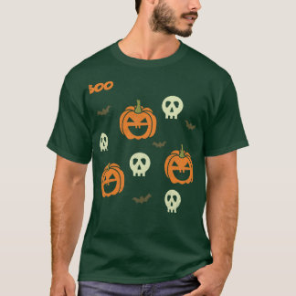 Boo Funny Halloween Tee Scary Party Gift Pumpkin
