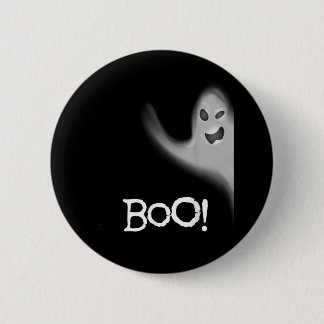 Boo Funny Hiding Peekabo Scary Halloween 6 Cm Round Badge