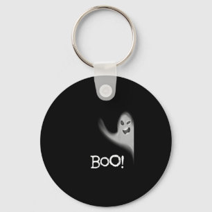 Boo Funny Hiding Peekabo Scary Halloween Key Ring