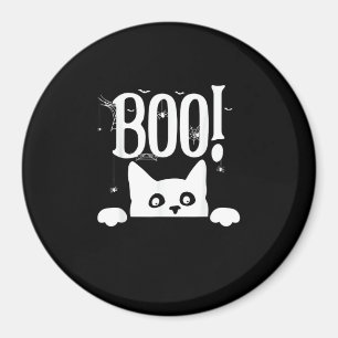 Boo! Funny Hiding Peekabo Scary Halloween Magnet