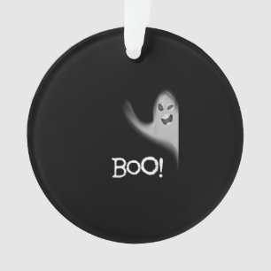Boo Funny Hiding Peekabo Scary Halloween Ornament