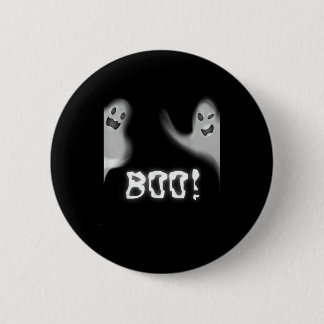 Boo! Funny Hiding Peekaboo Scary Halloween 6 Cm Round Badge