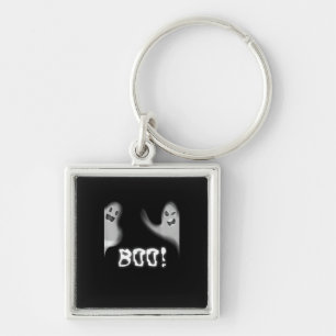 Boo! Funny Hiding Peekaboo Scary Halloween Key Ring