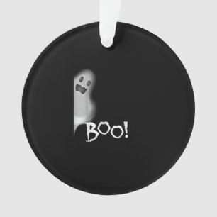Boo! Funny Hiding Peekaboo Scary Halloween Ornament