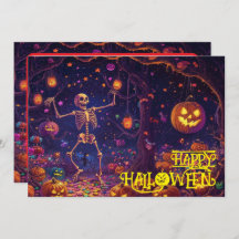 Boo-gee bones  Halloween Bash Card