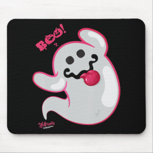 Boo Ghost Bats Spider Creepy Halloween Mouse Pad