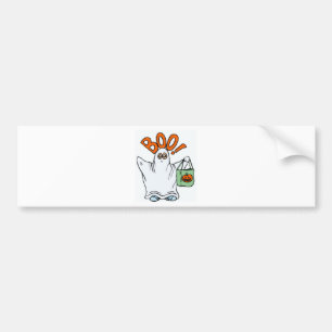 Boo Ghost Bumper Sticker