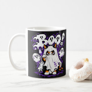 Boo Ghost Calico Cat Halloween Coffee Mug