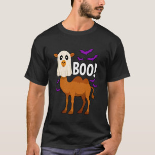 Boo Ghost Camel Halloween Funny Zoo Animal Wildlif T-Shirt
