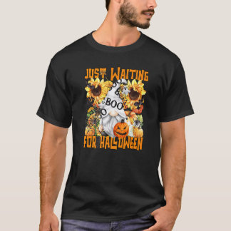 Boo Ghost Gnome For Men & Women Waiting For Hallow T-Shirt