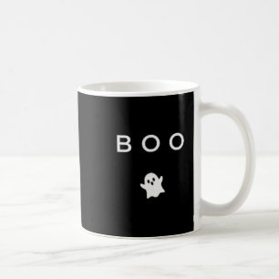 Boo Ghost Halloween Subtle Minimal Fall Funny Tric Coffee Mug