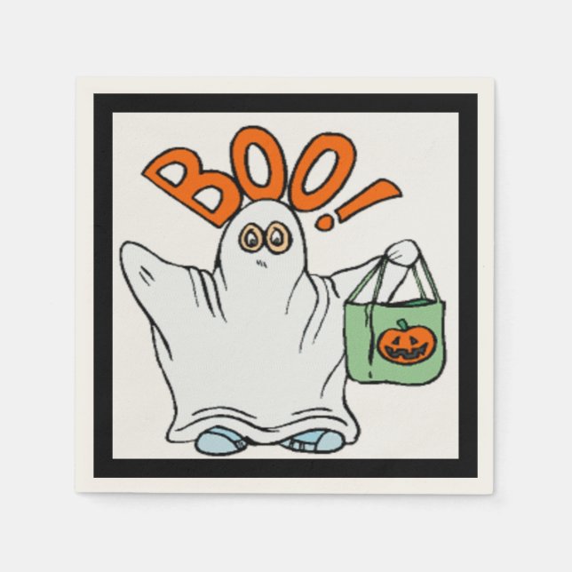 BOO ! GHOST NAPKIN (Front)