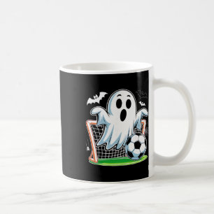 Boo Ghost Playing Soccer Funny Halloween Soccer Co Coffee Mug