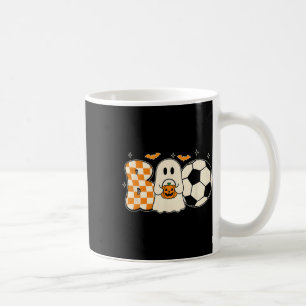 Boo Ghost Playing Soccer Halloween Players Trick O Coffee Mug