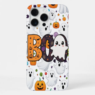 . Boo Ghost Typography Fun Halloween iPhone 16 Pro Max Case
