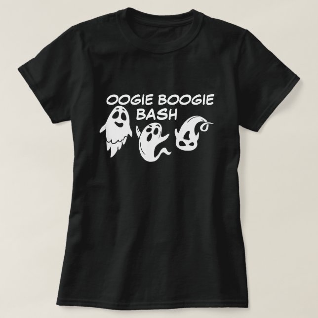 Boo-Gie Monster T-Shirt - Spooky Dance Party Tee (Design Front)