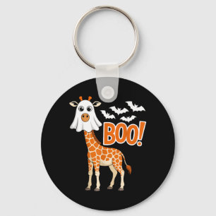Boo Giraffe Costume Funny Animal Lovers Halloween Key Ring