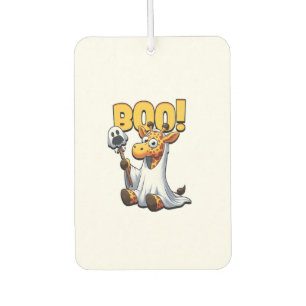 Boo Giraffe Halloween Ghost Giraffe _1 Car Air Freshener