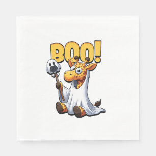 Boo Giraffe Halloween Ghost Giraffe _1 Napkin