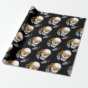Boo glasses skull👓 wrapping paper