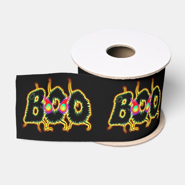 boo grosgrain ribbon (Spool)