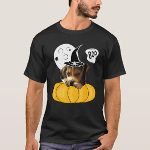 Boo Halloween Beagle Puppy Cute Canine Humour For T-Shirt