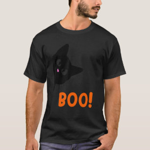 Boo Halloween Cat Costume Halloween Black Cat Todd T-Shirt