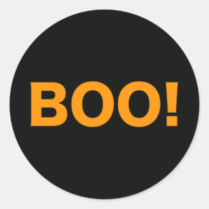 BOO! Halloween Classic Round Sticker