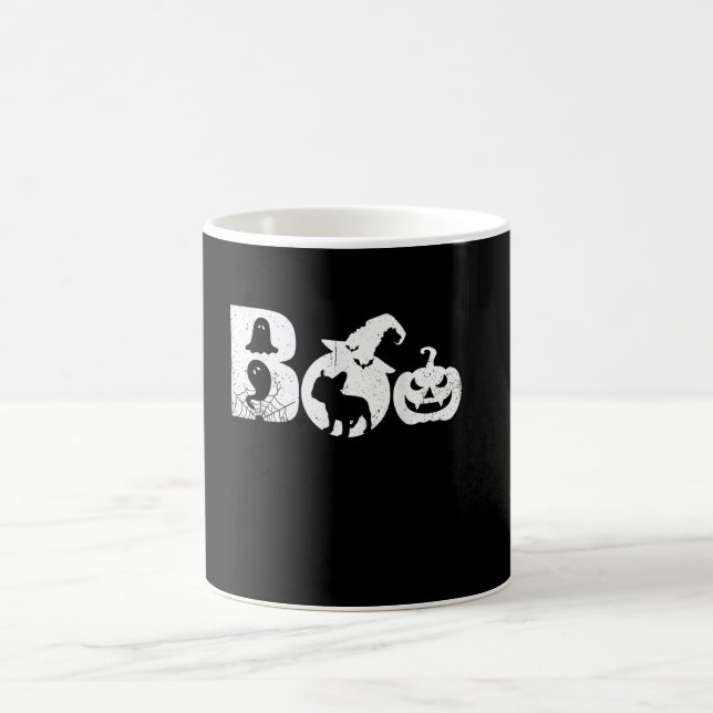 Boo Halloween Costume French Bulldog Gifts Coffee Mug (Center)