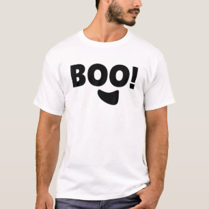 Boo Halloween Costume Funny Halloween White Ghost T-Shirt