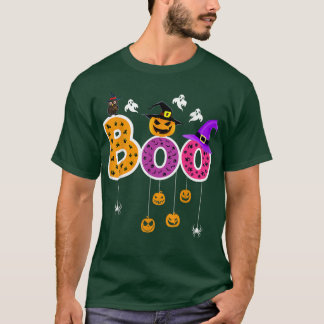 Boo Halloween Costume Spiders, Ghosts, Pumpkin & W T-Shirt