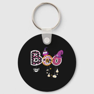 Boo Halloween Costume Spiders Key Ring