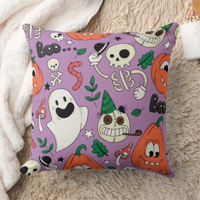 Boo Halloween Cushion (Blanket)