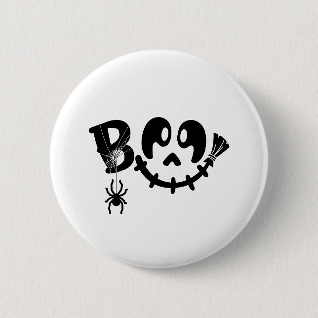 Boo - Halloween design 6 Cm Round Badge (Front)