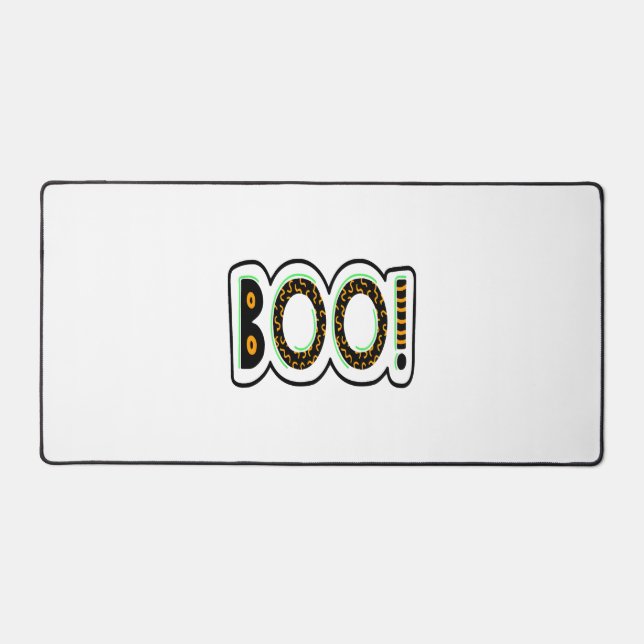 BOO Halloween                          Desk Mat (Front)