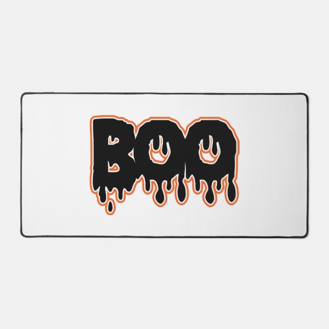BOO Halloween Desk Mat (Front)