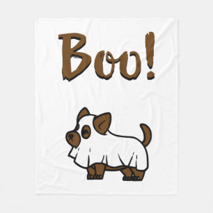 Boo Halloween                Fleece Blanket
