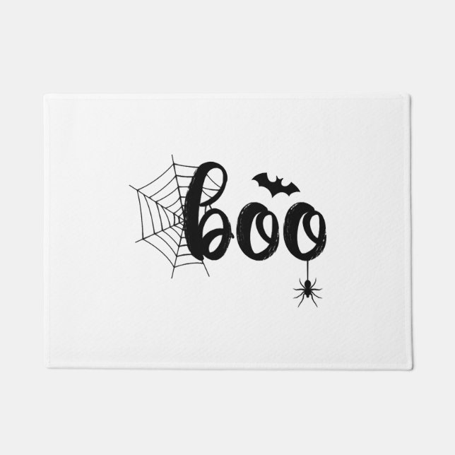 Boo Halloween Ghost Cute Halloween Family Matching Doormat (Front)