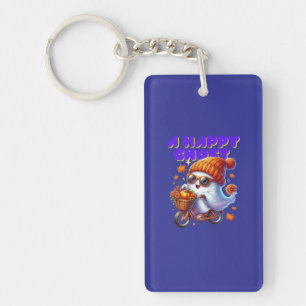 Boo Halloween Ghost Milk Tea Keychain