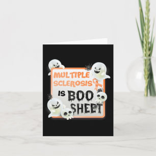 Boo Halloween Ghost Ms Multiple Sclerosis Is Boo S Card